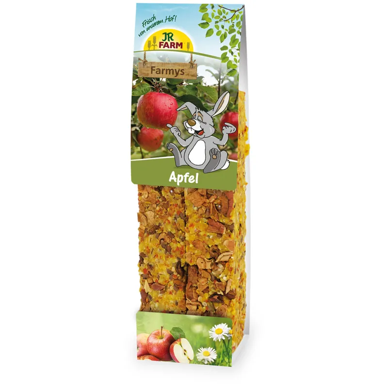 Angebot JR FARM Nager Farmys Apfel 160g Kleintiersnack